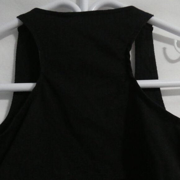 Black Cropped Vest | 10/12 medium | Button Down Front With Pockets - Picture 10 of 14